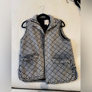 Stoosh - Size Small, Vintage Denim Oversized Vest
